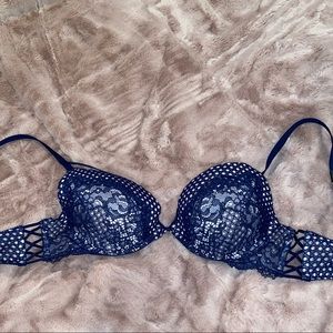 Blue Victoria Secret push-up bra